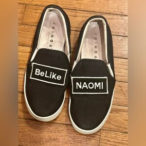 Joshua Sanders Shoes Womens 7 Felt Platform Slip Ons Black